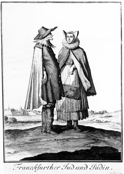 A Jewish Couple from the Frankfurter Judengasse by Christoph Weigel